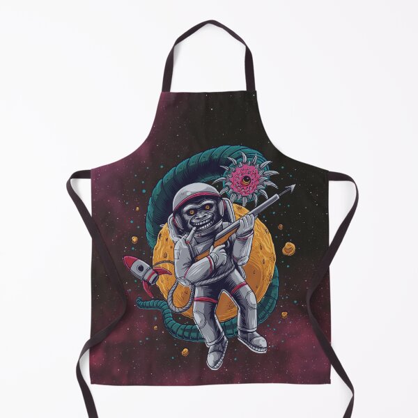 Item preview, Monkey Astronaut Fighting with Space Monster designed and sold by ArtOfStars.