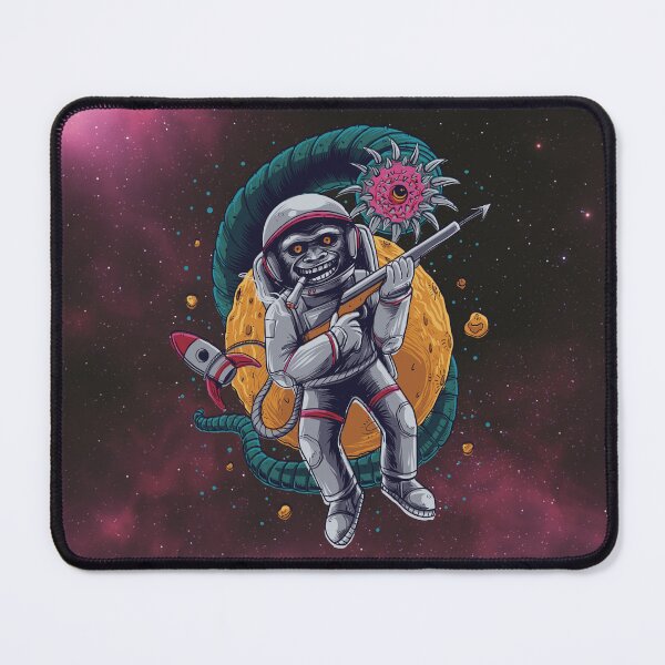 Item preview, Monkey Astronaut Fighting with Space Monster designed and sold by ArtOfStars.