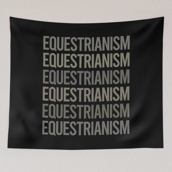 Item preview, Gray Text Art Equestrianism Horse Horseback Riding designed and sold by TarynBrown3126.