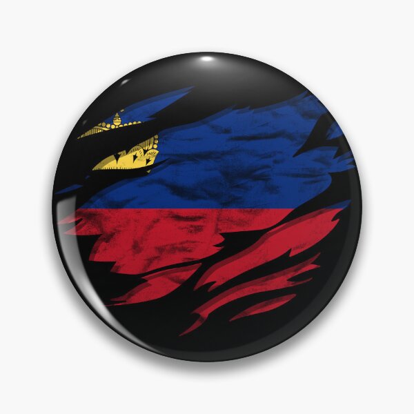 Item preview, Ripped Rip Open Liechtenstein Flag Palm designed and sold by rafaeltto.