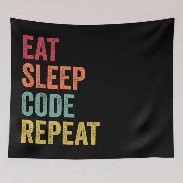 Item preview, Eat Sleep Code Repeat designed and sold by SarahJisri.