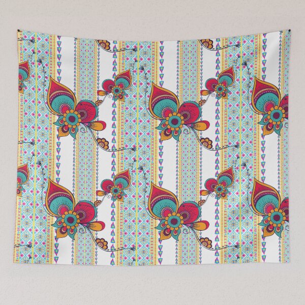 Item preview, boho seamless textile indian style designed and sold by Apostrophe8.