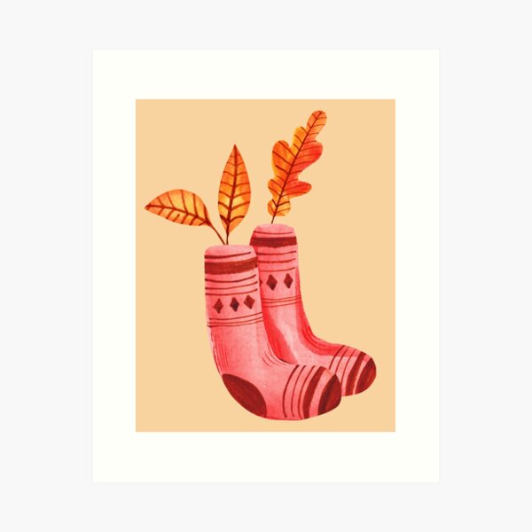 Item preview, Cozy and warm fall socks  designed and sold by pinkyfish1010.