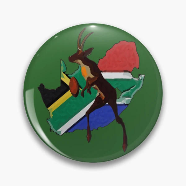 Springbok playing rugby with SA flag country Bucket Hat for Sale by  SolidEarthArt