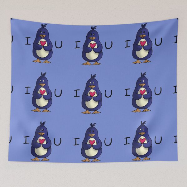 Item preview, I heart you kawaii penguin designed and sold by babysnaily.