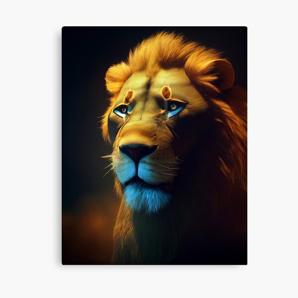 "Realistic Lion Painting, Lion Oil Painting, Realistic Render, Digital Art, 8k, Lion, Animal