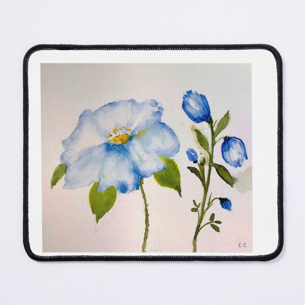 Item preview, Blue Blooms.  designed and sold by watercolorsLiz.