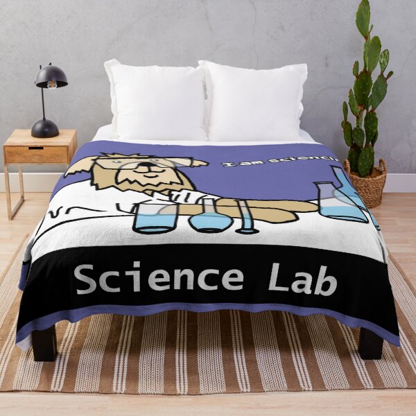 Item preview, Science Lab and Dog in Safety Glasses designed and sold by ellenhenry.