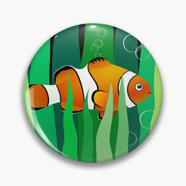 Item preview, Clownfish Swimming Among Weeds designed and sold by OutOfNowhere.