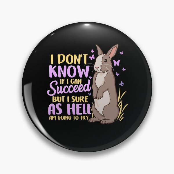Item preview, Ambitious Rabbit Accept Challenge Rabbit designed and sold by Betsytiptoe.