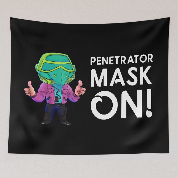 Item preview, Buddy Hawks "PENETRATOR MASK ON!" designed and sold by MASKuerade.