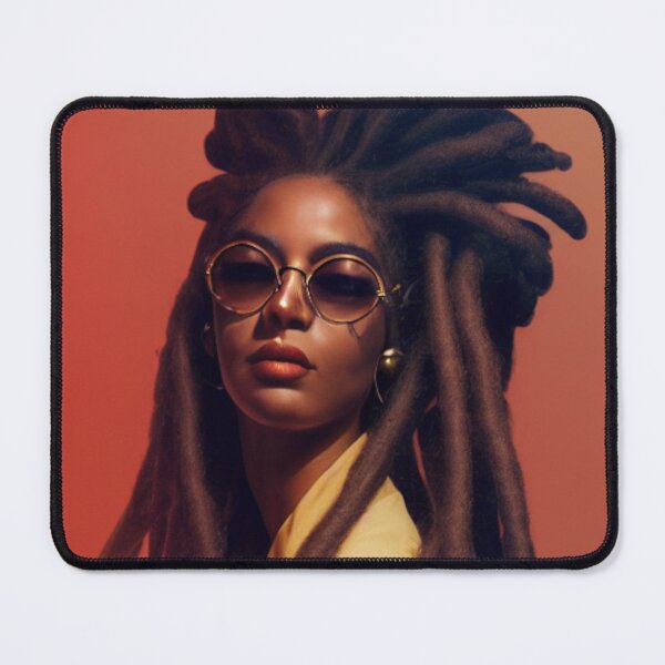 Item preview, Cool Natural Hair Dreadlocks Portrait Art designed and sold by LocFestNYC.