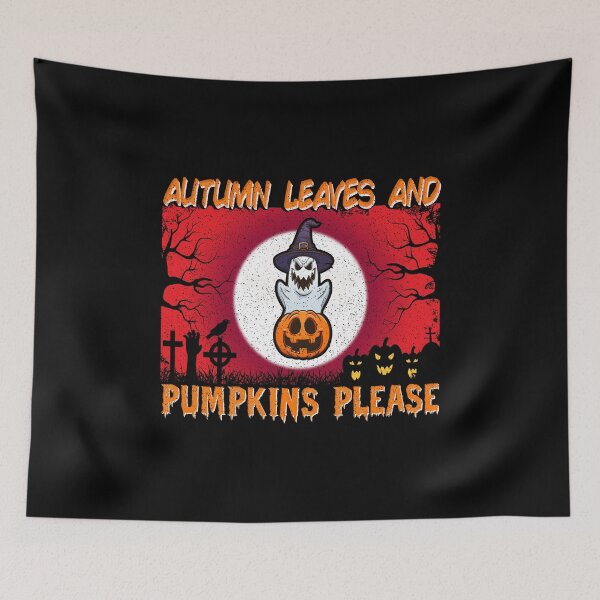 Item preview, autumn leaves and pumpkins, please.t-shirt design.Halloween Shirts For Women,Cute Witch Pumpkin Funny Print Tops Casual Long Sleeve Crewneck Graphic Tee T-Shirt designed and sold by MarvellTeeZone.