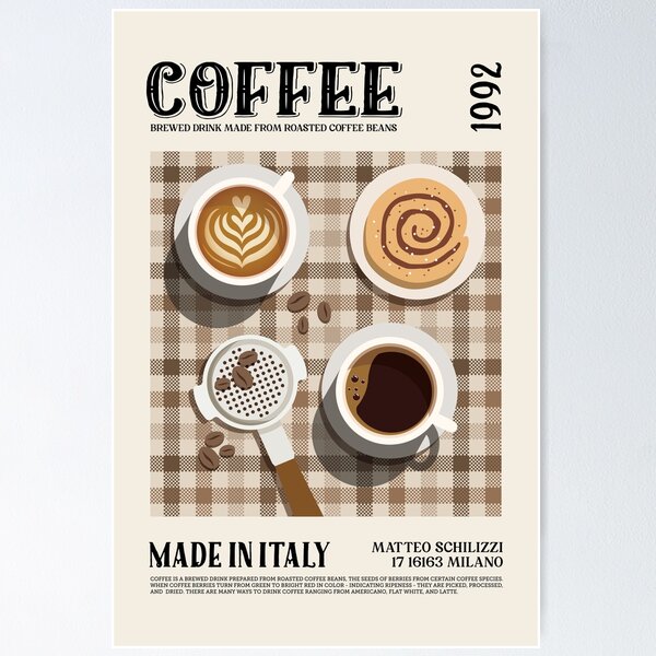 Artikel-Vorschau von Kaffee-Wand-Kunst, designt und verkauft von SurfolioPrints.