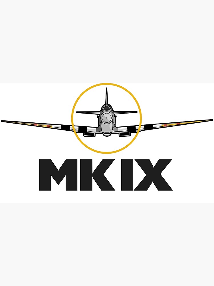 spitfire-mark-9-head-on-design-poster-for-sale-by-reign-man-redbubble