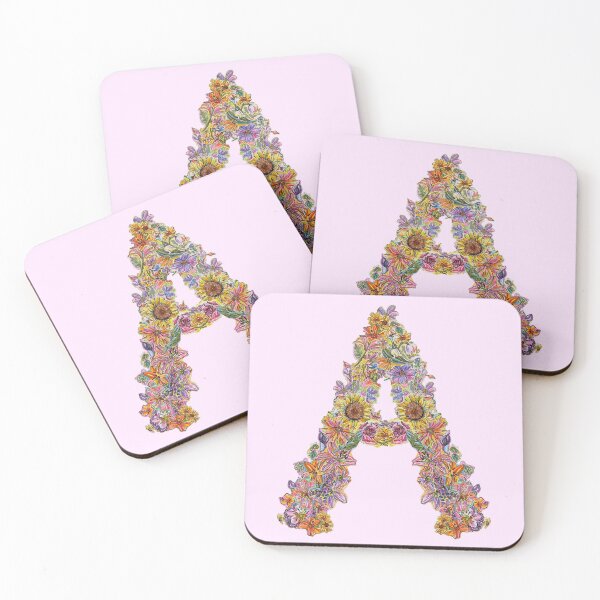Item preview, A Floral Initial designed and sold by Lenaartist.