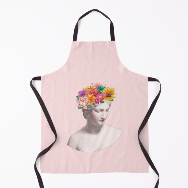 Item preview, Floral Greek Stone Bust Statue Head  designed and sold by everything4eva.