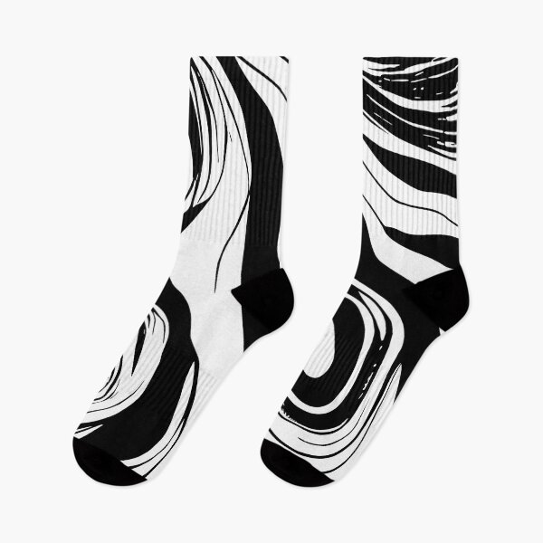 Item preview, Halloween Black and White Abstract Swirl Design designed and sold by HalloweenThings.