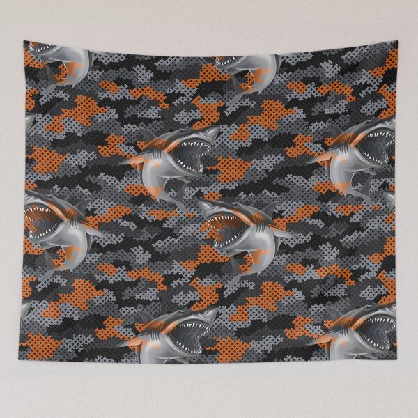 Item preview, Shark with Camouflage designed and sold by DERYA AKINCI.