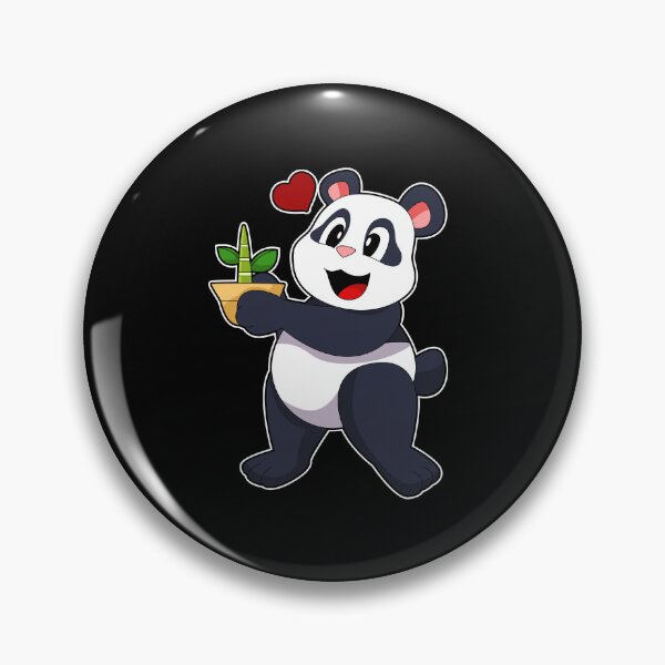 Item preview, Panda with Bamboo Flower designed and sold by Snabdesign84.