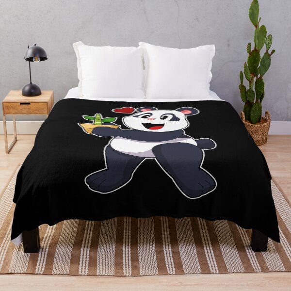 Item preview, Panda with Bamboo Flower designed and sold by Snabdesign84.
