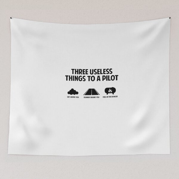 Item preview, Three useless things to a pilot funny shirt designed and sold by sudiptochy29.