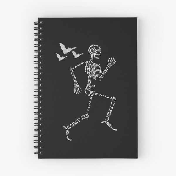 Item preview, Skeleton Running!  With the bones labeled.  Med student?  Nurse? designed and sold by hardscuffle.
