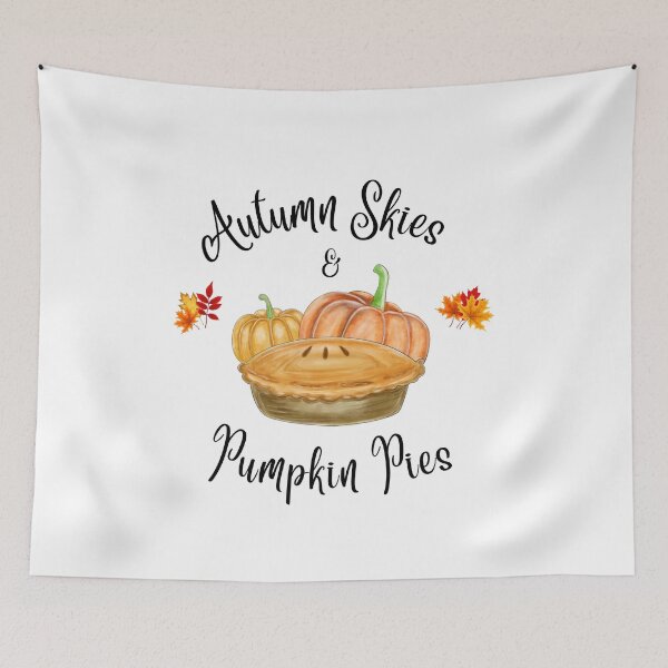 Item preview, Autumn Skies and Pumpkin Pies Fall Sticker/ Autumn Stickers/ Autumn Fall Apron/ Harvest Country Cottage Decor designed and sold by KingdomKubs.