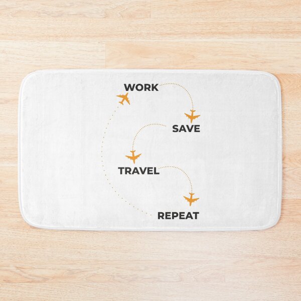 Item preview, Work Save Travel Repeat designed and sold by Wanc Designs.