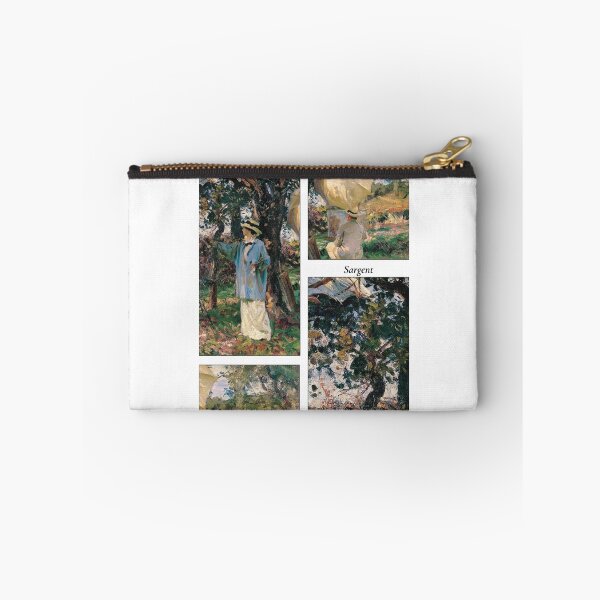 Item preview, John Singer Sargent vintage painting The Sketchers designed and sold by MalignWineArt.