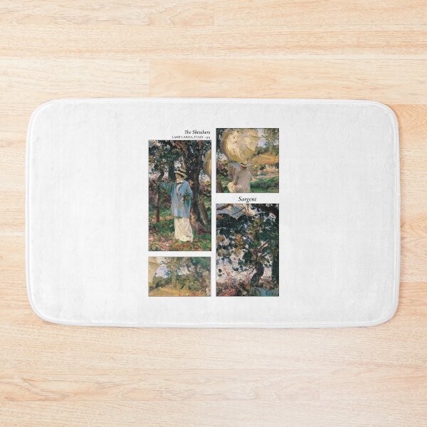 Item preview, John Singer Sargent vintage painting The Sketchers designed and sold by MalignWineArt.