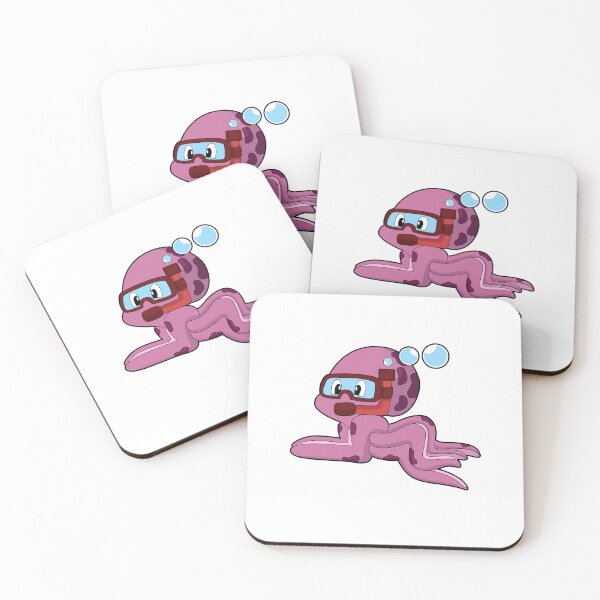 Item preview, Octopus as Diver with Snorkel designed and sold by Snabdesign84.
