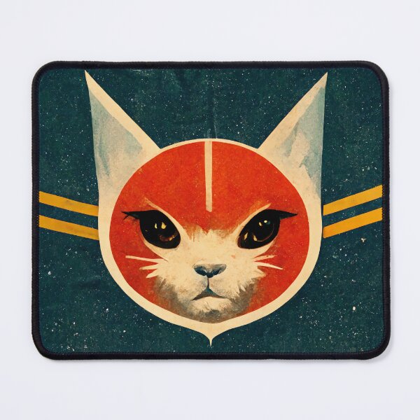 Item preview, Red Dwarf Atomic Alien Cat Overlord in Soviet Space Program Propaganda Style designed and sold by laika-et-al.