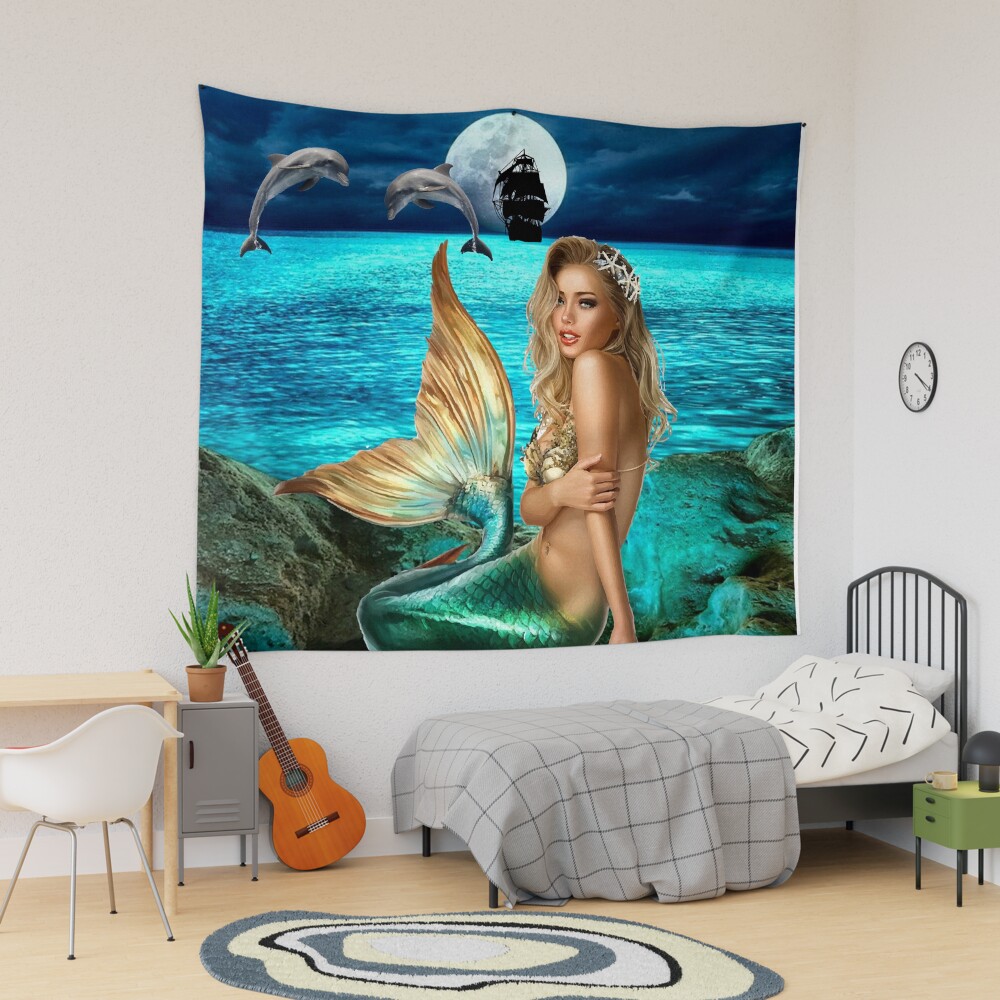 Mermaid Tapestry Pocket Square Mermaid Tapestry Pocket Square