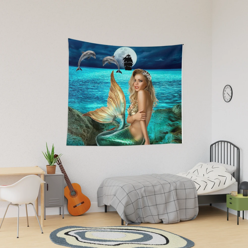 Mermaid Tapestry Pocket Square Mermaid Tapestry Pocket Square