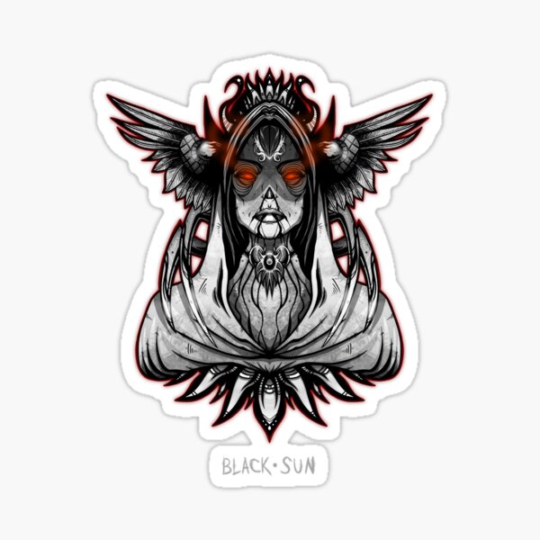 Vista previa del artículo con la obra «SACERDOTE DEL SOL NEGRO», diseñado y vendido por Umbral-Lunacy.