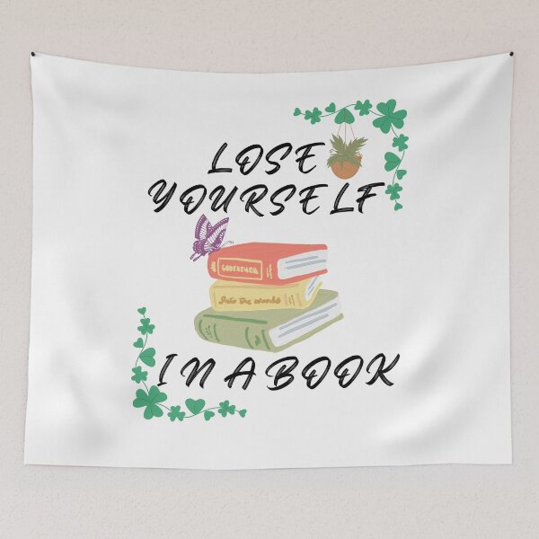 Item preview, lose yourself in a book gifts for book addicts ,lovers  designed and sold by seriesxanime.