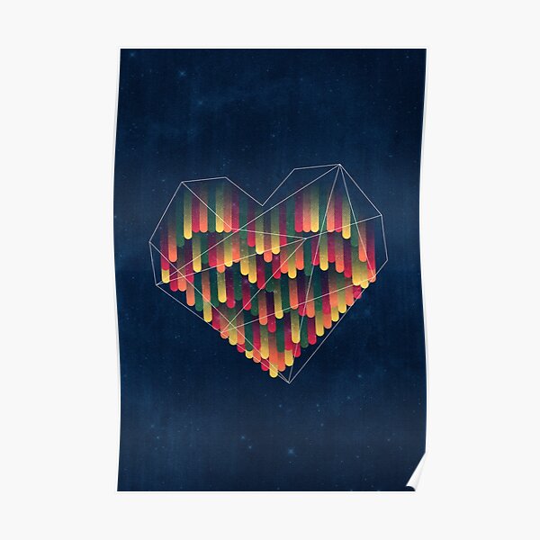 "Interstellar Heart II" Poster by VessDSign Redbubble
