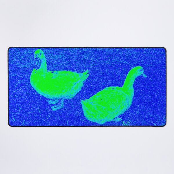 Item preview, A pair of Ducks abstract in Blue and Green by Iritof designed and sold by iritof.