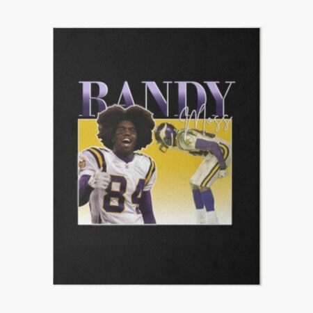 RANDY MOSS Jersey Photo Art MINNESOTA VIKINGS Purple or White 8x10