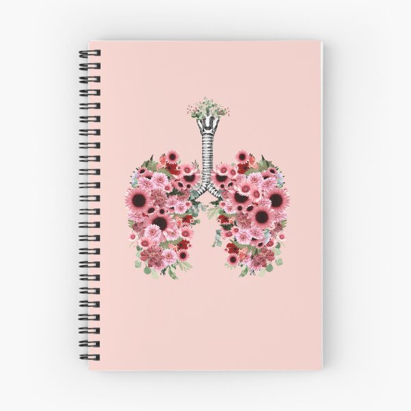 Artikelvorschau, Lungen mit rosa Gänseblümchen, Lungenkrebs, Atemtherapeut entworfen und verkauft von Collagedream.
