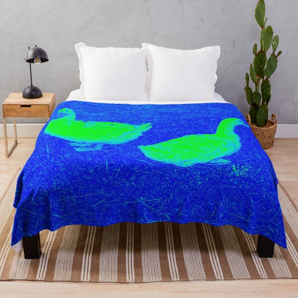 Item preview, A pair of Ducks abstract in Blue and Green by Iritof designed and sold by iritof.