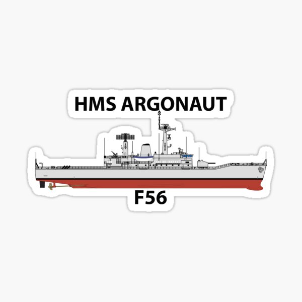 HMS ARGONAUT - F56 - LEANDER CLASS Sticker