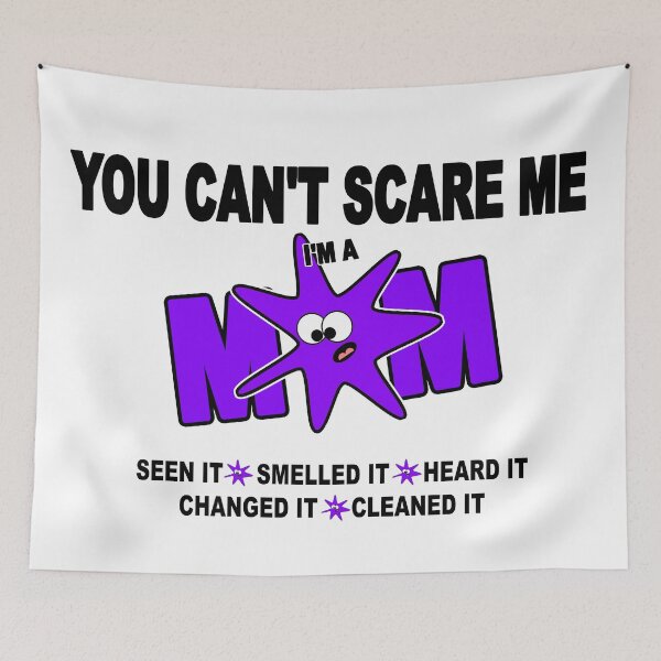 Item preview, YOU CAN'T SCARE ME I'M A MOM in purple designed and sold by BestStuffDepot.
