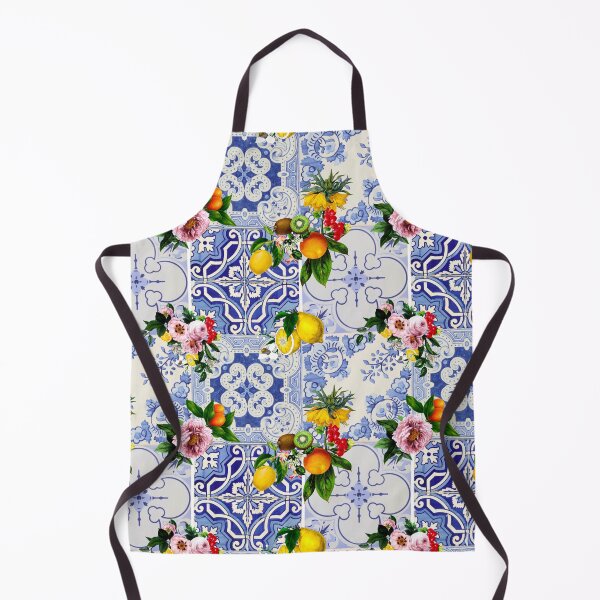 Item preview, Sicilian tiles,mediterranean,blue tiles ,lemons designed and sold by MariaMarinova.