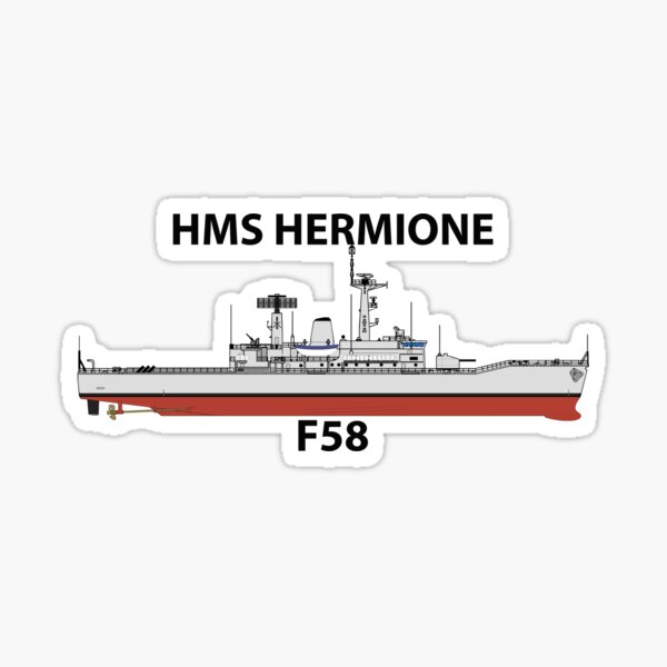 HMS HERMIONE - F58 - LEANDER CLASS Sticker