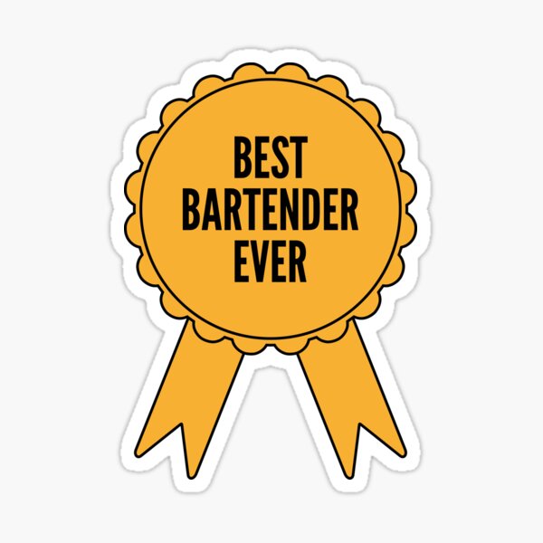 Item preview, Best Bartender Ever Gold Medal Achievement designed and sold by SVPOD.