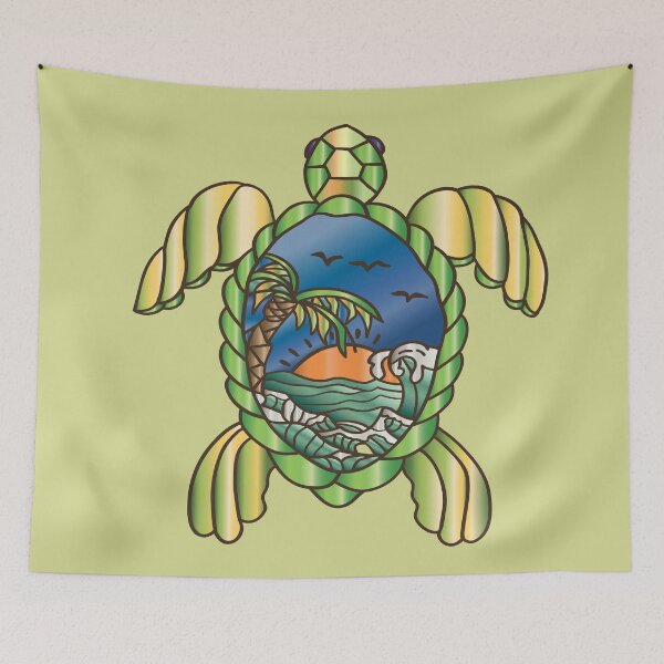 Item preview, Turtle Vector Sticker designed and sold by sunnthreads.