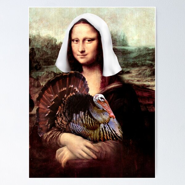 Item preview, Mona Lisa Thanksgiving Pilgrim designed and sold by Gravityx9.