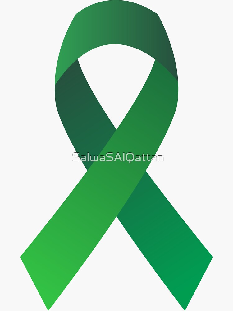 Emerald Green awareness Sticker for Sale by SalwaSAlQattan